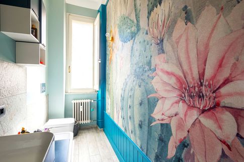 Bagno in stile vintage di 5 di Equus Architects