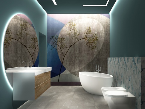 Bagno in stile pop art di 5 di MICHELE VOLPI STUDIO INTERIOR DESIGN Bagno in stile pop art di 5 di MICHELE VOLPI STUDIO INTERIOR DESIGN