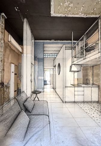 Soggiorno in stile minimal di 19 di Valeria Eva Rossi Architetta Soggiorno in stile minimal di 19 di Valeria Eva Rossi Architetta