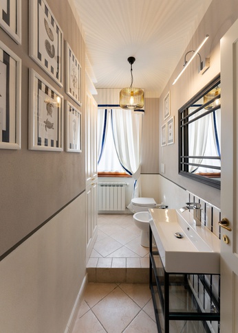 Bagno in stile contemporaneo di 7 di Arky’Studio srl Bagno in stile contemporaneo di 7 di Arky’Studio srl