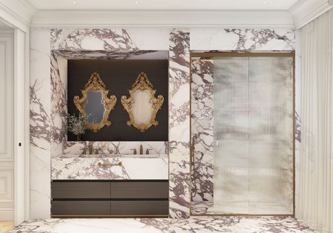 Bagno in stile classico di 10 di Salvatore Sito Interior Designer