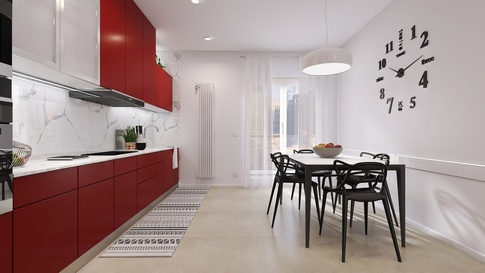 Open Space in stile contemporaneo di 40 di Nicoletta Russo Interior Designer