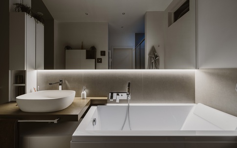 Bagno in stile contemporaneo di 7 di Annalisa Carli Architetto Bagno in stile contemporaneo di 7 di Annalisa Carli Architetto
