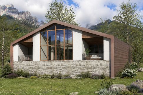 Open Space in stile contemporaneo di 100 di JFD Juri Favilli Design