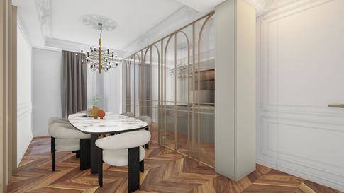 Open Space in stile classico di 25 di Salvatore Sito Interior Designer