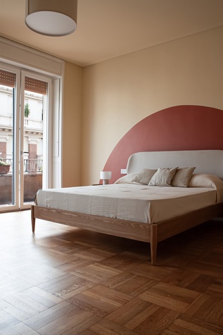 Camera da Letto in stile contemporaneo di 23 di SuMisura Architetti