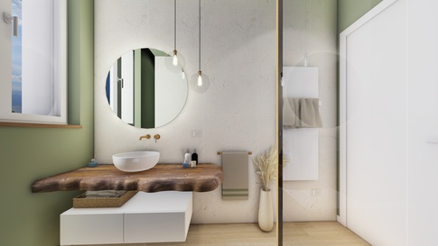 Bagno in stile contemporaneo di 6 di Gianluca Vetruccio Architetto Bagno in stile contemporaneo di 6 di Gianluca Vetruccio Architetto
