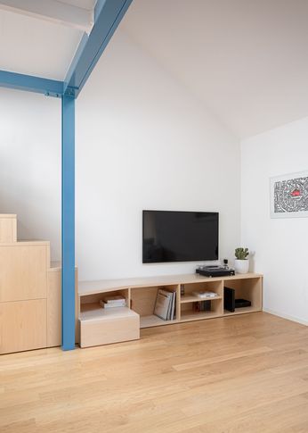 Open Space in stile contemporaneo di 35 di Giulia Dagheti Architetto