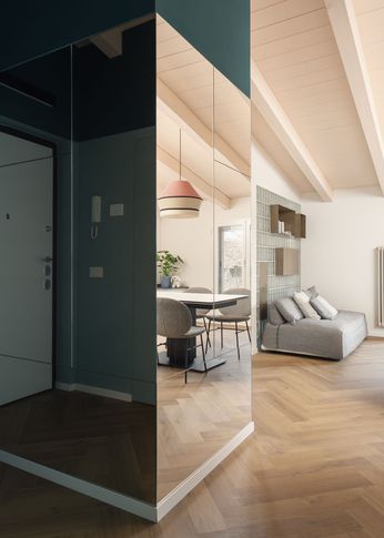 Ingresso in stile contemporaneo di 5 di Facta Studio Architetti Milano