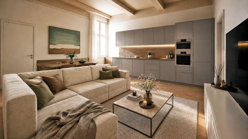 Open Space in stile rustico di 40 di JFD Juri Favilli Design
