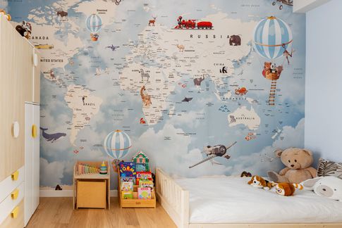 Cameretta Bambini in stile contemporaneo di 11 di Architetto Sara Edalatkhah