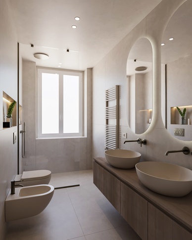 Bagno in stile moderno di 6 di doppiozero interior Bagno in stile moderno di 6 di doppiozero interior