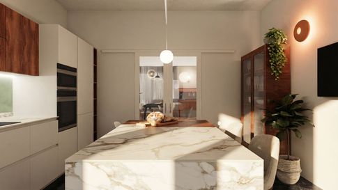 Cucina in stile contemporaneo di 25 di Silvia Malavenda