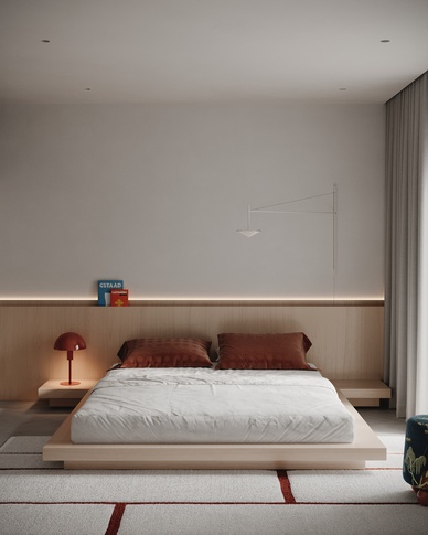 Camera da Letto in stile minimal di 16 di Aureainteriors Camera da Letto in stile minimal di 16 di Aureainteriors