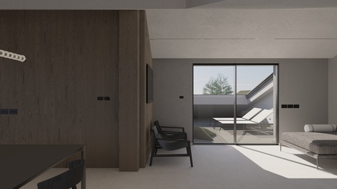 Open Space in stile japandi di 65 di Nappo Antonio / Narch Design Studio
