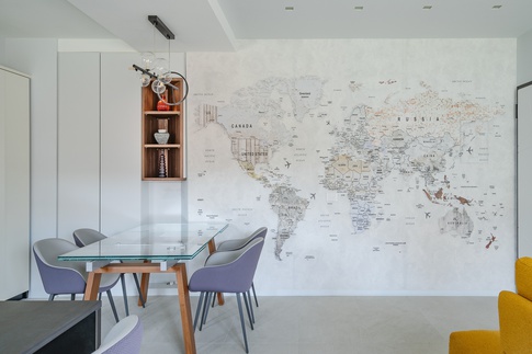 Open Space in stile moderno di 40 di VALENTINA AUTIERO    architecture │ interiors │ design projects