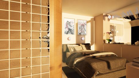 Camera da Letto in stile contemporaneo di 10 di Disi Design