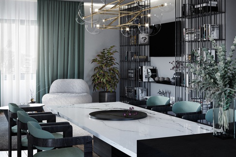 Open Space in stile moderno di 45 di Huit Studio