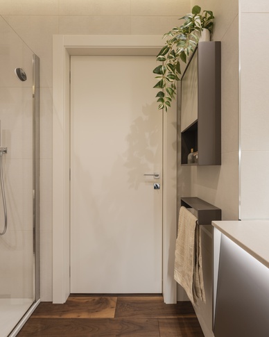 Bagno in stile contemporaneo di 6 di Annalisa Carli Architetto Bagno in stile contemporaneo di 6 di Annalisa Carli Architetto