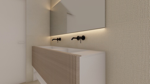 Bagno in stile contemporaneo di 4 di areadieci