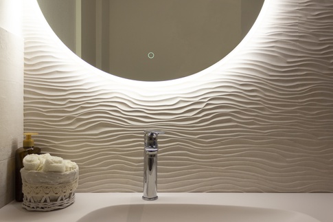Bagno in stile contemporaneo di 5 di MaMe Architettura | Maria Mercurio
