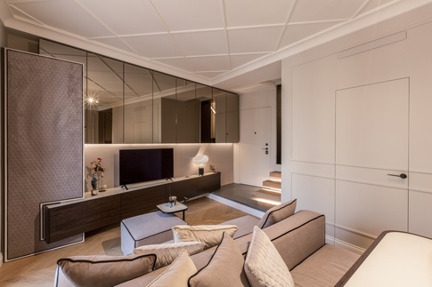 Open Space in stile transitional di 26 di Francesco Cardano Interior Designer Open Space in stile transitional di 26 di Francesco Cardano Interior Designer