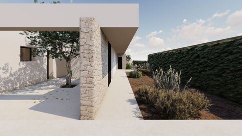 Facciata in stile contemporaneo di null di Ciquadro Architetti