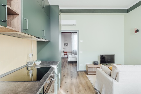 Open Space in stile contemporaneo di 19 di Annalisa Carli Architetto