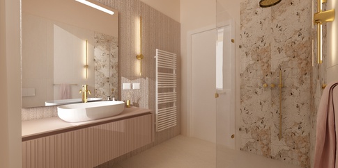 Bagno in stile contemporaneo di 5 di SAMANTHA PASTRELLO INTERIOR DESIGN Bagno in stile contemporaneo di 5 di SAMANTHA PASTRELLO INTERIOR DESIGN