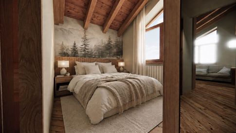 Camera da Letto in stile cottagecore di 15 di JFD Juri Favilli Design