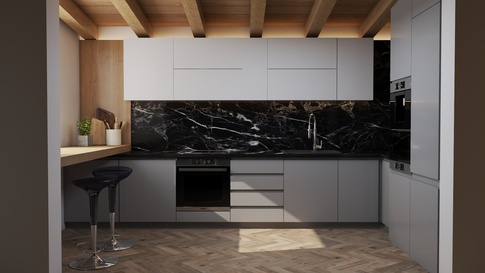 Open Space in stile moderno di 46 di IN.D.AR project
