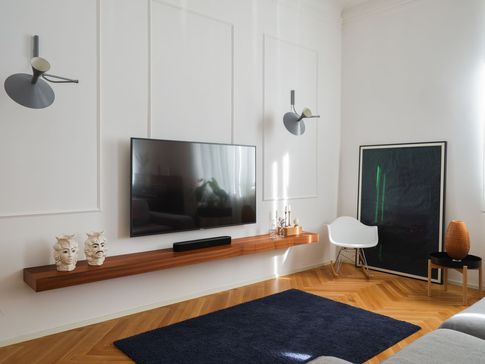 Open Space in stile transitional di 40 di Ciliegio Esterno