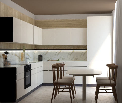Cucina in stile contemporaneo di 12 di Renderincanto