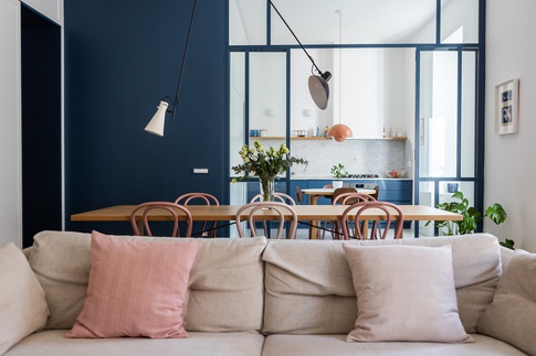 Soggiorno in stile vintage di 35 di L2 Architettura