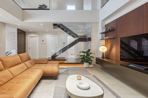 Open Space in stile contemporaneo di 65 di Ciquadro Architetti