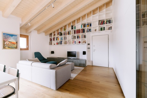 Open Space in stile moderno di 40 di Christian Tezza Architetto