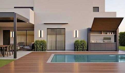 Giardino in stile japandi di 400 di Arcangelo Primato