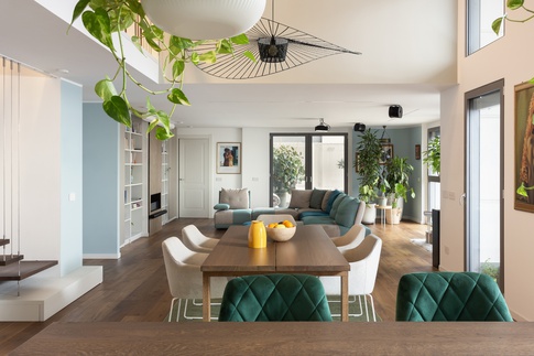 Sala da Pranzo in stile moderno di 19 di NOMADE ARCHITETTURA