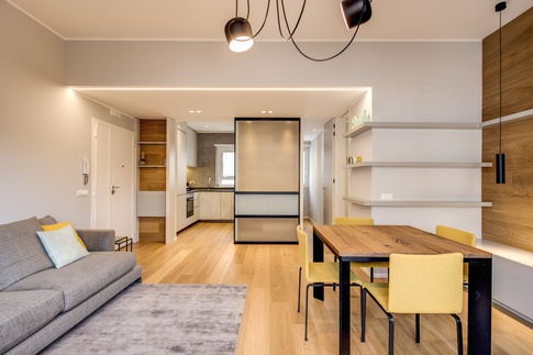 Soggiorno in stile contemporaneo di 30 di MOB Architects