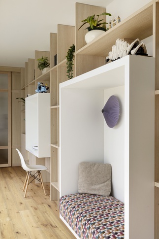 Corridoio in stile giapponese di 21 di Chantal Forzatti architetto