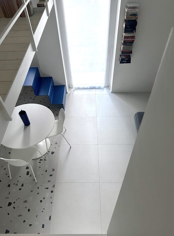 Soggiorno in stile minimal di 19 di Valeria Eva Rossi Architetta Soggiorno in stile minimal di 19 di Valeria Eva Rossi Architetta