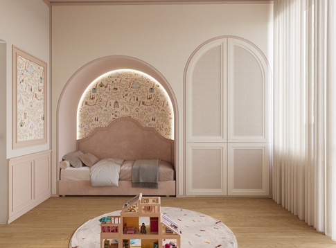 Cameretta Bambini in stile contemporaneo di 19 di EmmePi Architettura