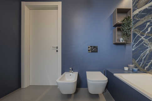 Bagno in stile contemporaneo di 6 di Annalisa Carli Architetto Bagno in stile contemporaneo di 6 di Annalisa Carli Architetto