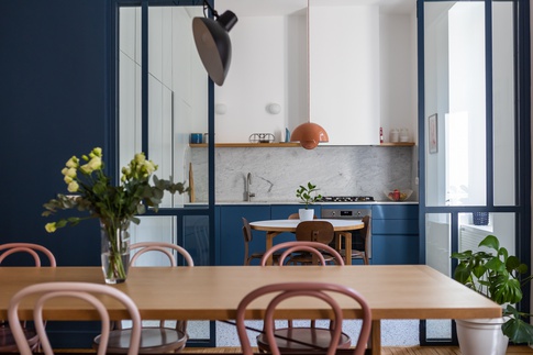 Soggiorno in stile vintage di 35 di L2 Architettura