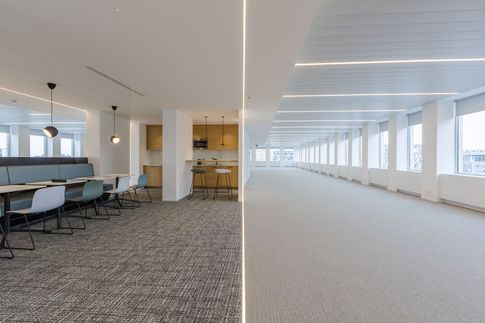 Open Space in stile contemporaneo di 1200 di Frame Farm - Architecture & Design