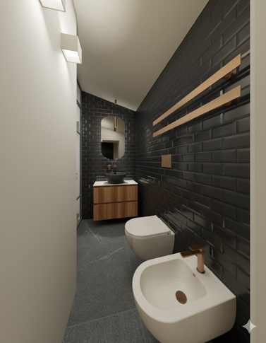 Bagno in stile iconico di 4 di MICHELE VOLPI STUDIO INTERIOR DESIGN