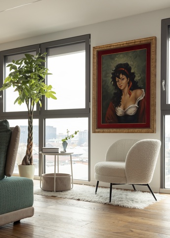 Soggiorno in stile moderno di 44 di NOMADE ARCHITETTURA