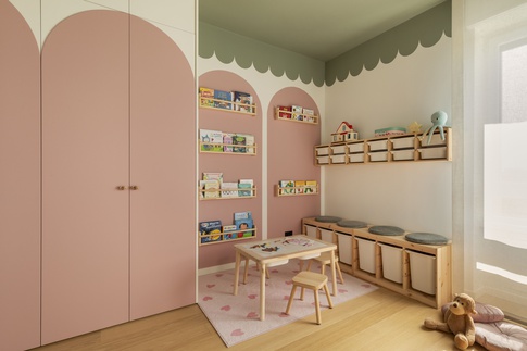 Cameretta Bambini in stile moderno di 16 di Arch. Martina Pozzi MP_archistudio