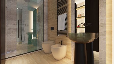 Bagno in stile classico di 10 di Salvatore Sito Interior Designer