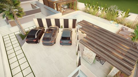 Piscina in stile contemporaneo di 100 di Salvatore Sito Interior Designer